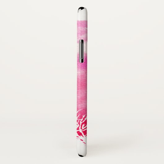 Abstracte waterverf splash roze koraalrif trendy Case-Mate iPhone case (Achterkant / rechts)