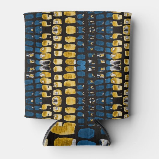 Abstracte Waterverf Spots: Creatief Naadloos Blikjeskoeler (Voorkant)