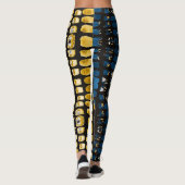 Abstracte Waterverf Spots: Creatief Naadloos Leggings (Achterkant)