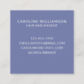 Abstracte Waterverf Stippen Artsy Professional Vierkante Visitekaartje (Achterkant)