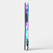 Abstracte Waterverf Streven blauw Turquoise Roze Case-Mate iPhone Case (Achterkant / Rechts)