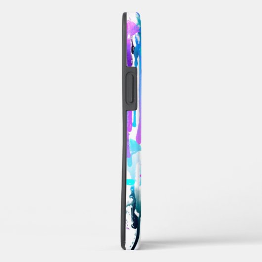 Abstracte Waterverf Streven blauw Turquoise Roze Case-Mate iPhone Case (Achterkant / Rechts)