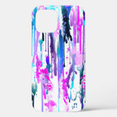 Abstracte Waterverf Streven blauw Turquoise Roze Case-Mate iPhone Case (Achterkant)