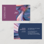 Abstracte Waterverf stroom Visitekaartje (Voorkant / Achterkant)