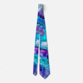 Abstracte waterverf stropdas (Achterkant)