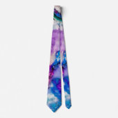 Abstracte waterverf stropdas (Voorkant)