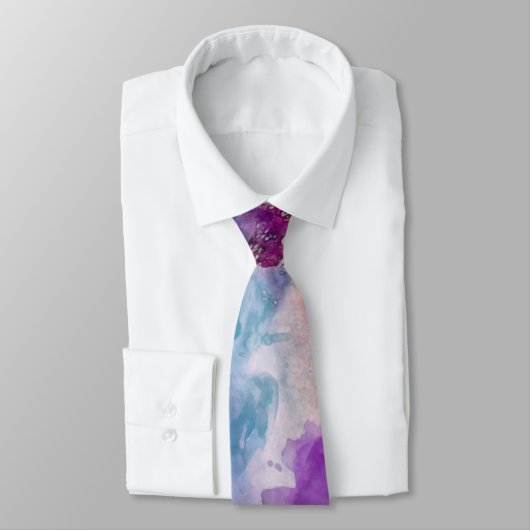 Abstracte waterverf stropdas (Gebonden)