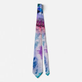 Abstracte waterverf stropdas (Voorkant)