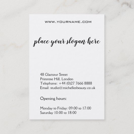 Abstracte waterverf teal kleur spat borstelstreek visitekaartje (Achterkant)