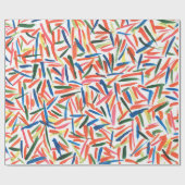 Abstracte waterverf tekening cadeaupapier (Vlak)