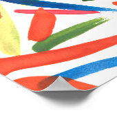 Abstracte waterverf tekening poster (Hoek)