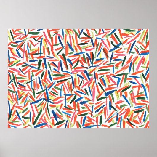 Abstracte waterverf tekening poster (Voorkant)