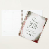 Abstracte Waterverf Terra Rosa huwelijksplannen Planner (Display)