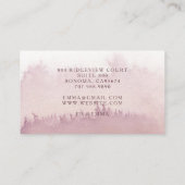 Abstracte Waterverf Therapeut Counselor Dusty Roos Visitekaartje (Achterkant)