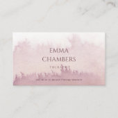 Abstracte Waterverf Therapeut Counselor Dusty Roos Visitekaartje (Voorkant)