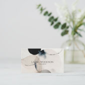 Abstracte Waterverf therapeut Visitekaartje (Staand voorkant)