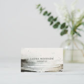 Abstracte Waterverf therapeut Visitekaartje (Staand voorkant)