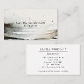 Abstracte Waterverf therapeut Visitekaartje (Voorkant / Achterkant)