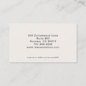 Abstracte Waterverf Therapeut Visitekaartje (Achterkant)