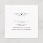 Abstracte Waterverf Therapeut Visitekaartje (Achterkant)