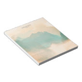 Abstracte Waterverf Therapeut Visitekaartje Notitieblok (Schuin)