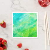 Abstracte Waterverf Tie Dye Neon Servet (Insitu)