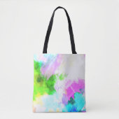 Abstracte waterverf tote bag (Voorkant)