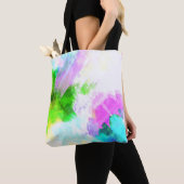 Abstracte waterverf tote bag (Dichtbij)