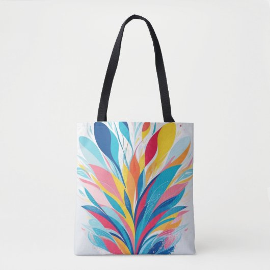 Abstracte Waterverf Tote Bag (Voorkant)