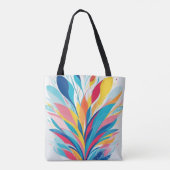 Abstracte Waterverf Tote Bag (Achterkant)