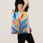 Abstracte Waterverf Tote Bag (Dichtbij)