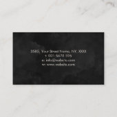 Abstracte Waterverf Tree Violet Paarse Visitekaartje (Achterkant)