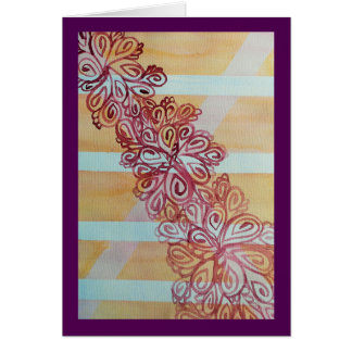 Abstracte waterverf trellis en plant