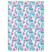 Abstracte Waterverf Tropisch lefpatroon Klembord (Achterkant)