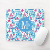 Abstracte Waterverf Tropisch lefpatroon Muismat (Met muis)