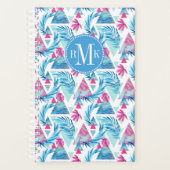 Abstracte Waterverf Tropisch lefpatroon Planner (Voorkant)