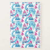 Abstracte Waterverf Tropisch lefpatroon Planner (Achterkant)