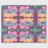 Abstracte waterverf tropische bloemenorchideeën cadeaupapier (Vlak)