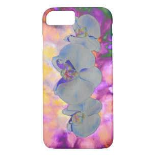 Abstracte waterverf tropische bloemenorchideeën Case-Mate iPhone case