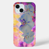 Abstracte waterverf tropische bloemenorchideeën Case-Mate iPhone case (Achterkant)