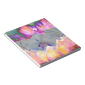 Abstracte waterverf tropische bloemenorchideeën notitieblok (Schuin)