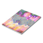 Abstracte waterverf tropische bloemenorchideeën notitieblok (Linkerzijde)