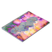 Abstracte waterverf tropische bloemenorchideeën notitieboek (Linkerzijde)