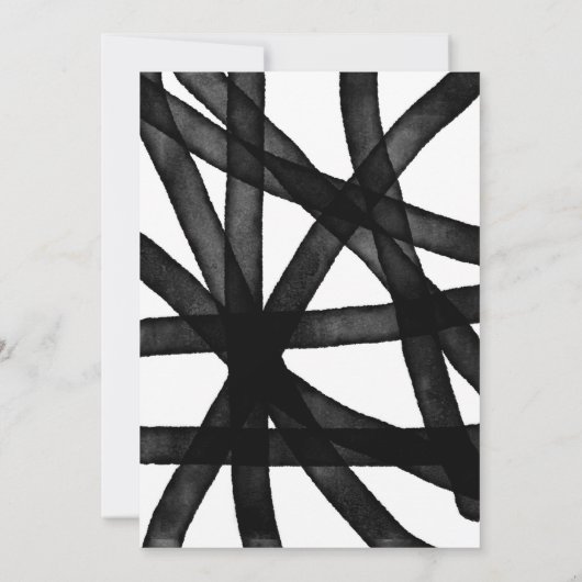 Abstracte Waterverf | Uitnodiging tot weddenschapp (Achterkant)