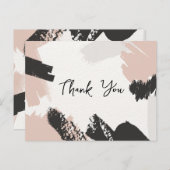 Abstracte Waterverf Unieke Eenvoudige bedankpas Briefkaart (Voorkant / Achterkant)