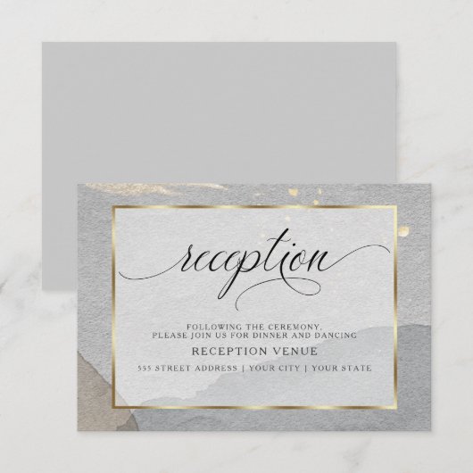 Abstracte Waterverf van categorie Kaart (Voorkant / Achterkant)