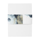 Abstracte Waterverf van de marine Uitnodigingen Wikkel (Achterkant Voorbeeld)