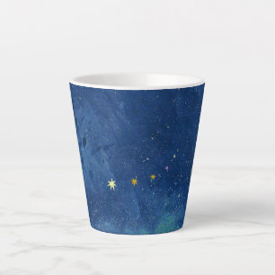 Abstracte Waterverf van de Starry Sky Nebula Galax Latte Mok