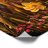 Abstracte waterverf van de Volle Maan Refl Poster (Hoek)