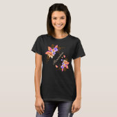 Abstracte Waterverf van gele paardebloemen T-shirt (Voorkant volledig)